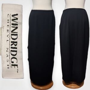 Windridge Classic Floor Length Black Skirt